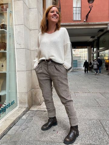 Pantalón slouchy pana